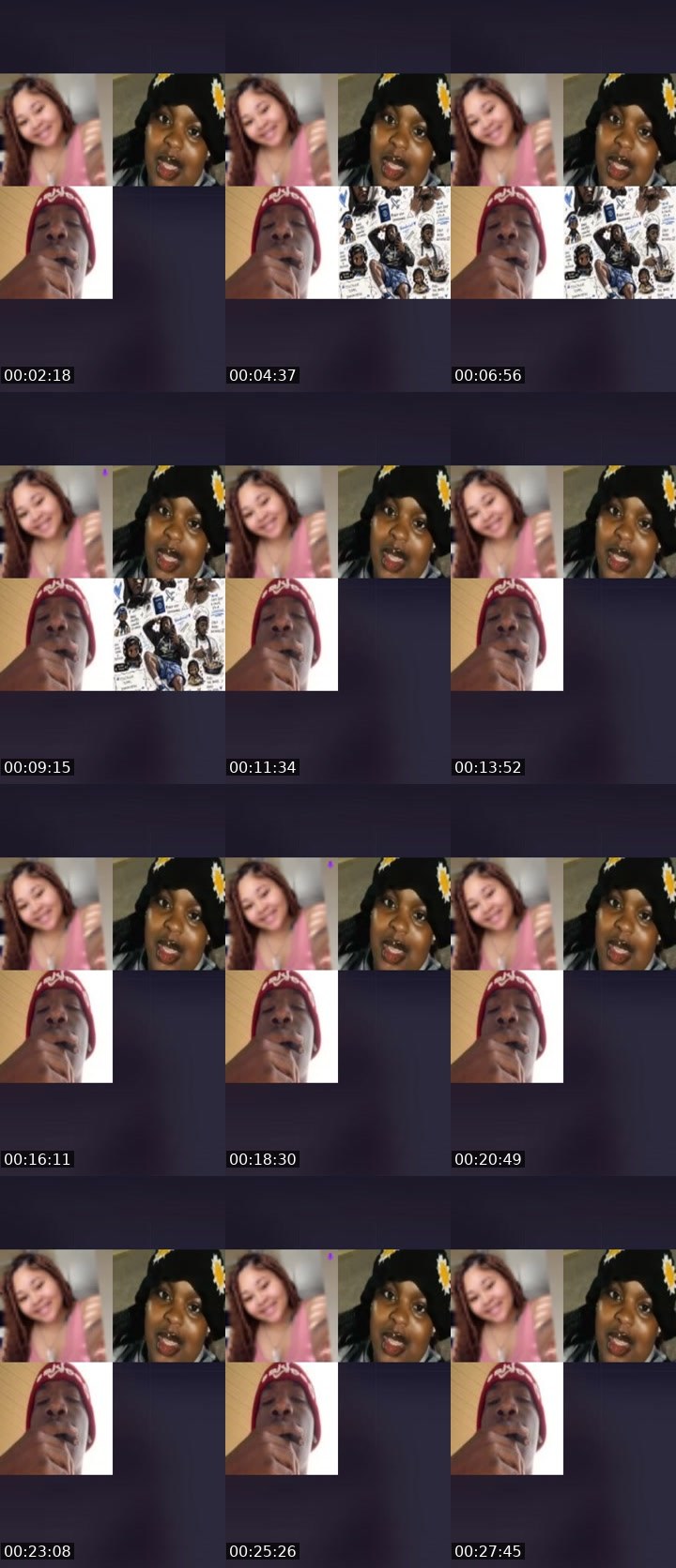 Contact-sheet preview of Mãrĩe 🤭🫶's Liveme recording