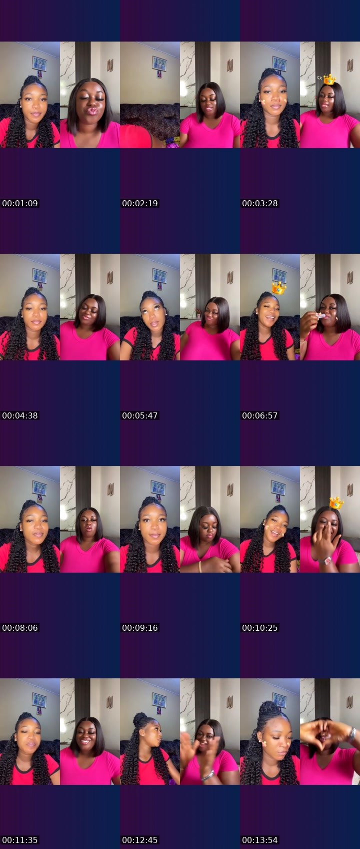 Contact-sheet preview of ❤️ IM SMILES🥱TSR's Liveme recording