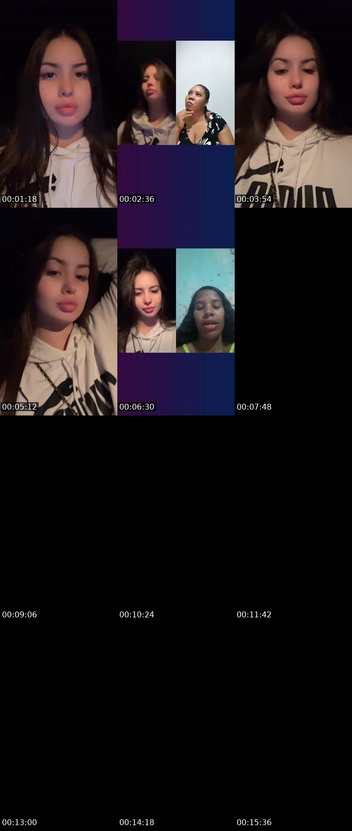 Contact-sheet preview of Anastasia sweet's Liveme recording