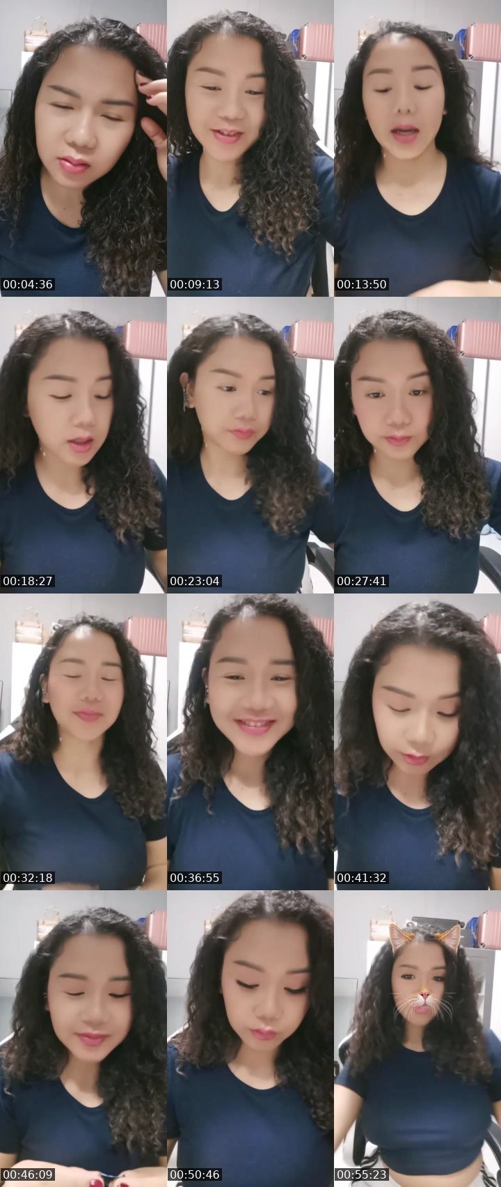 Contact-sheet preview of 𖤐MeiMei♡愛🌐's Liveme recording