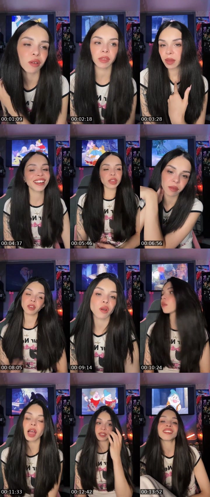 Contact-sheet preview of KIRA💘's Liveme recording