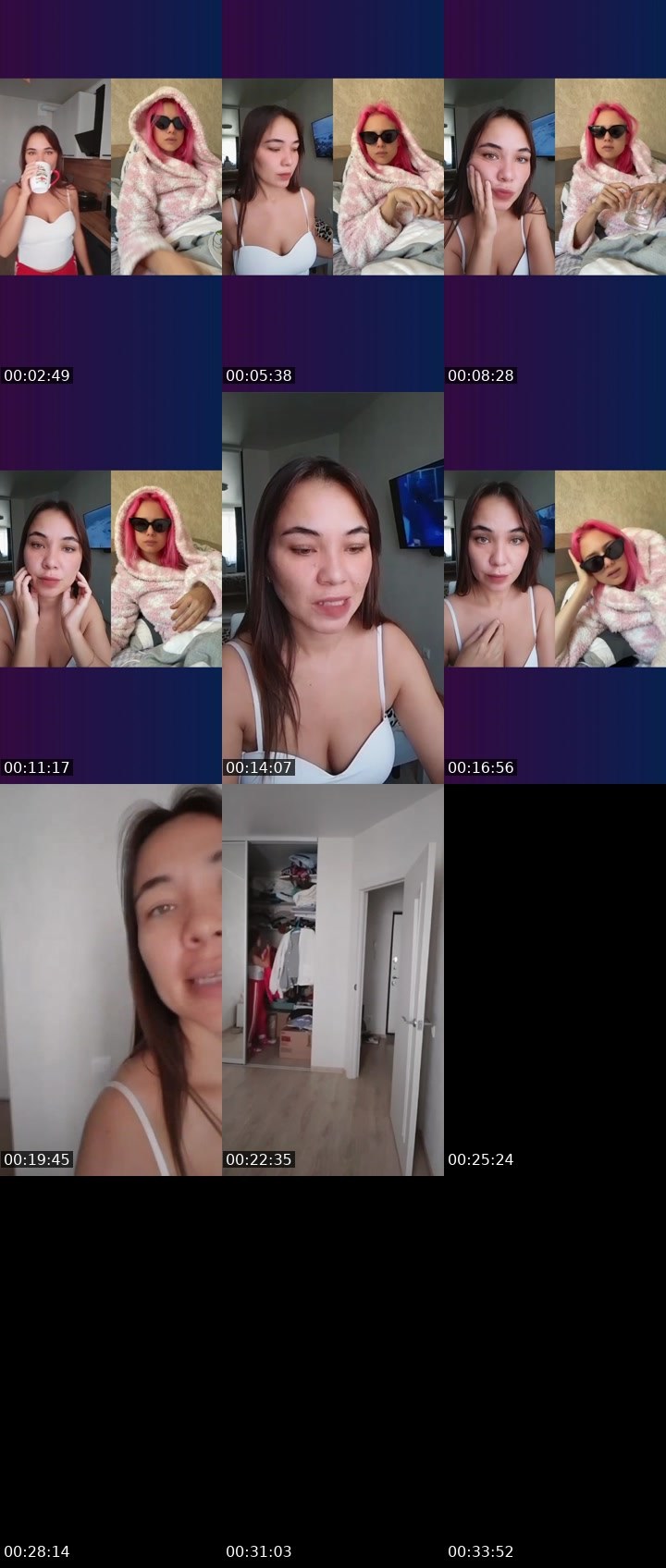 Contact-sheet preview of Liana love's Liveme recording