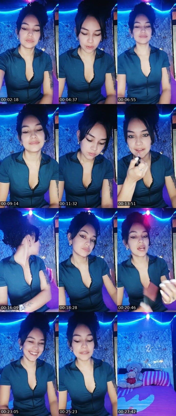 Contact-sheet preview of 👑⃤Luz🧸💜's Liveme recording