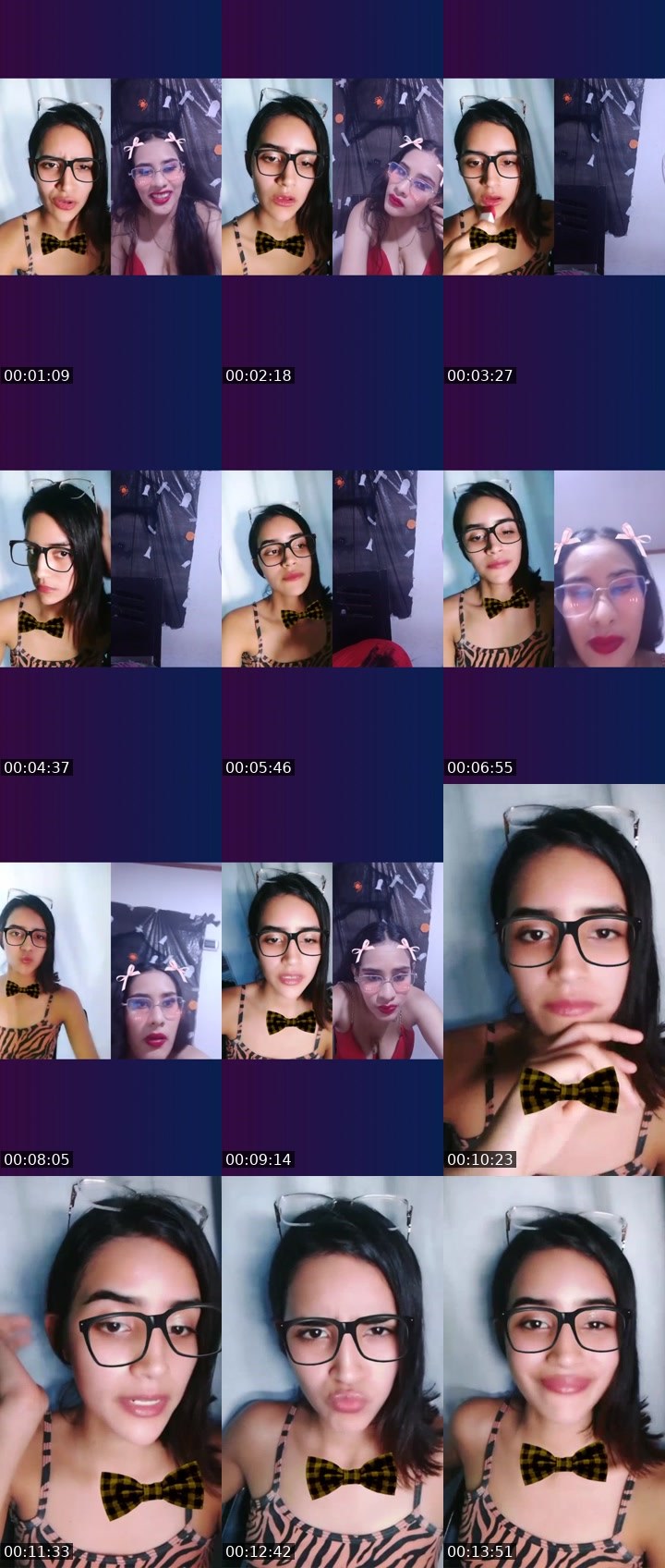 Contact-sheet preview of 🫧🌪️Ashley.P 🔥's Liveme recording