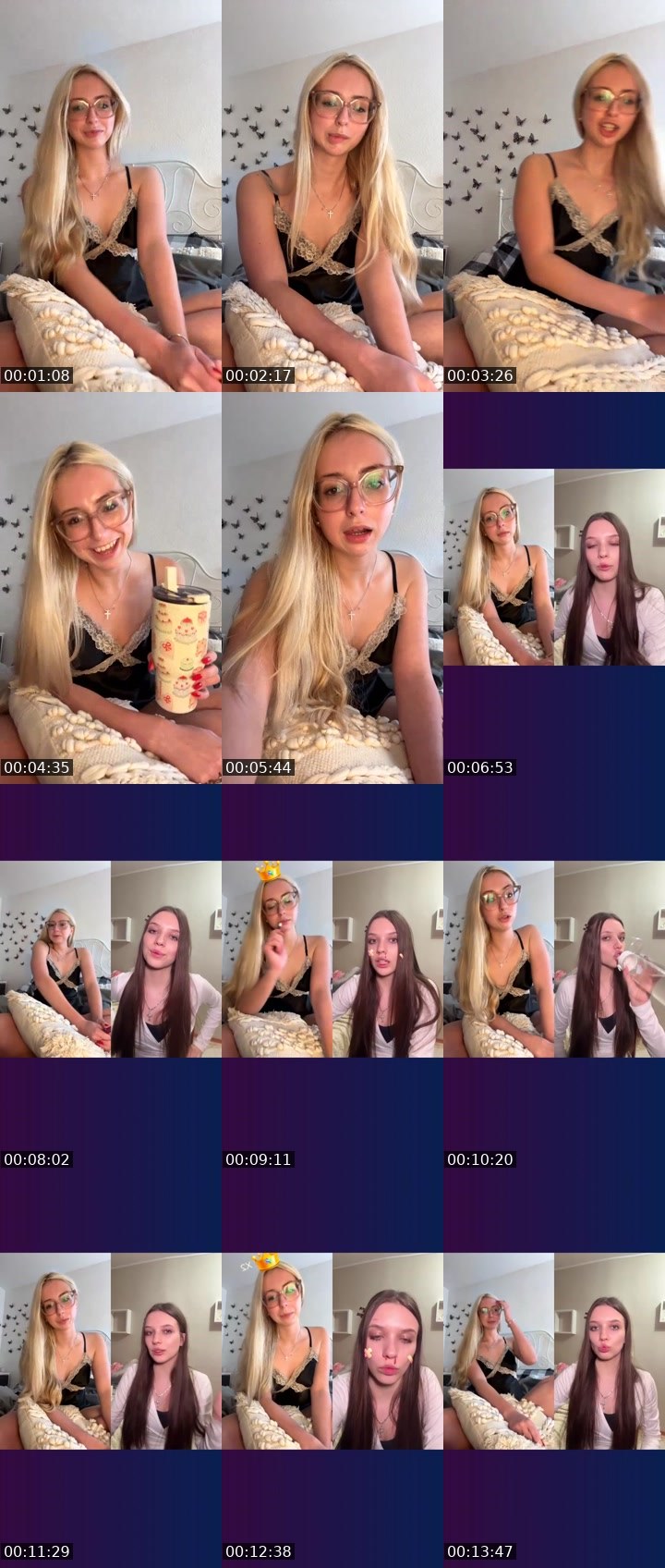 Contact-sheet preview of Dariaaa 🎀🧚‍♀️'s Liveme recording