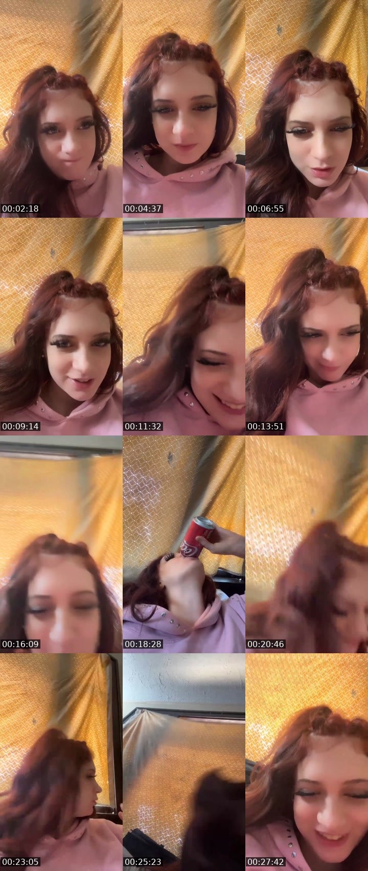 Contact-sheet preview of KITTYKITTEN❤️‍🔥❌🔱's Liveme recording