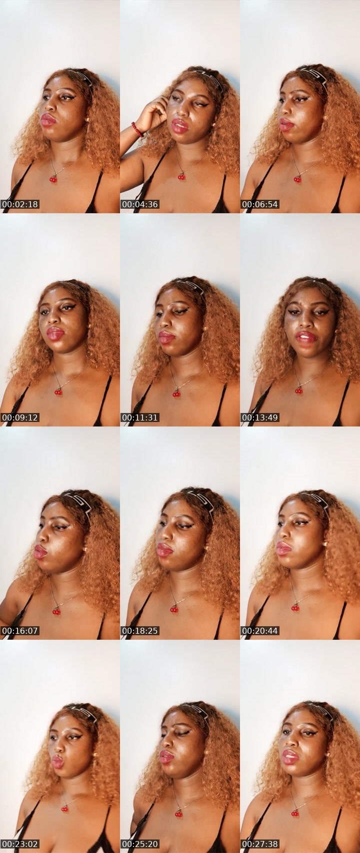 Contact-sheet preview of Caramel 🏦's Liveme recording