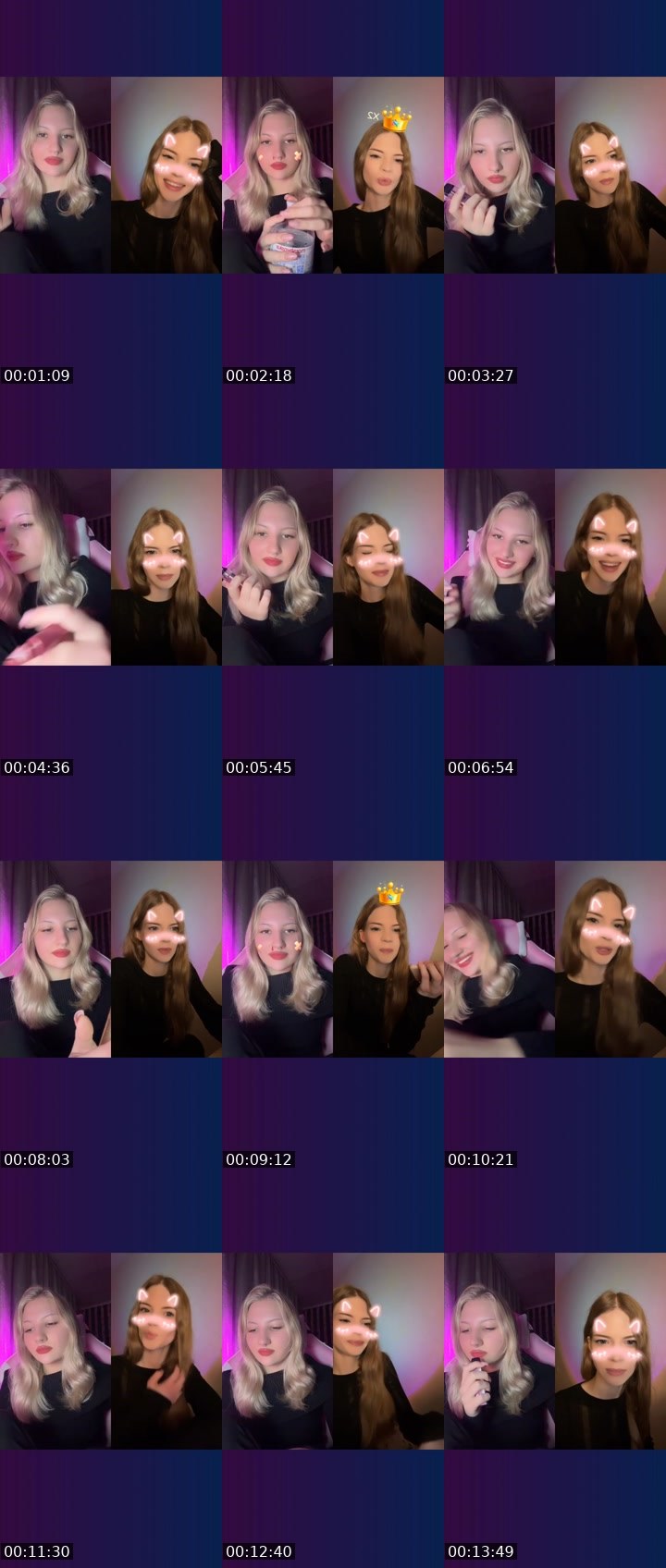 Contact-sheet preview of 🍰𝑲𝒔𝒆𝒏𝒊𝒊𝒂's Liveme recording