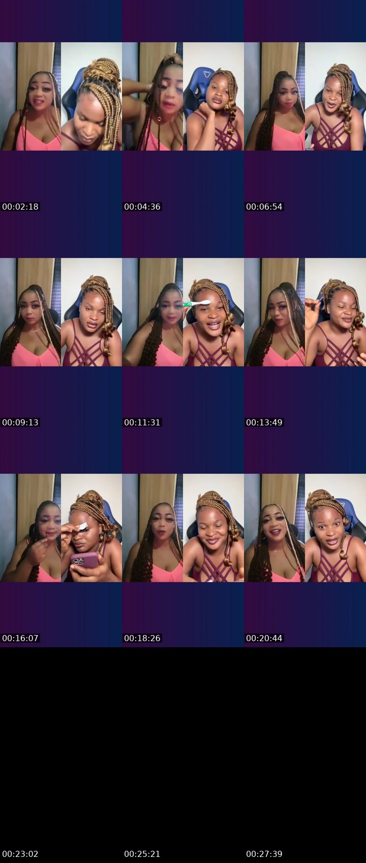 Contact-sheet preview of 🩷14k𝓙uicyberry's Liveme recording