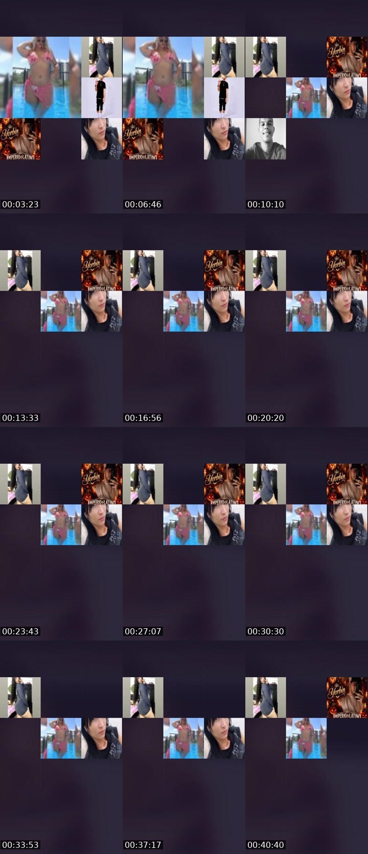 Contact-sheet preview of 👑⃤Queenlinda💎's Liveme recording