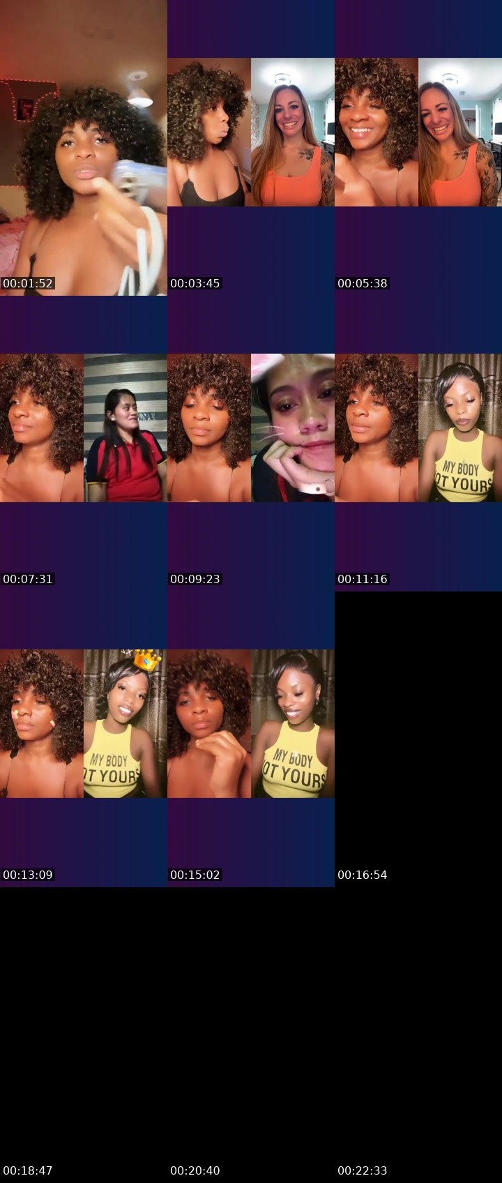 Contact-sheet preview of CIKANI🏴󠁧󠁢󠁥󠁮󠁧󠁿's Liveme recording