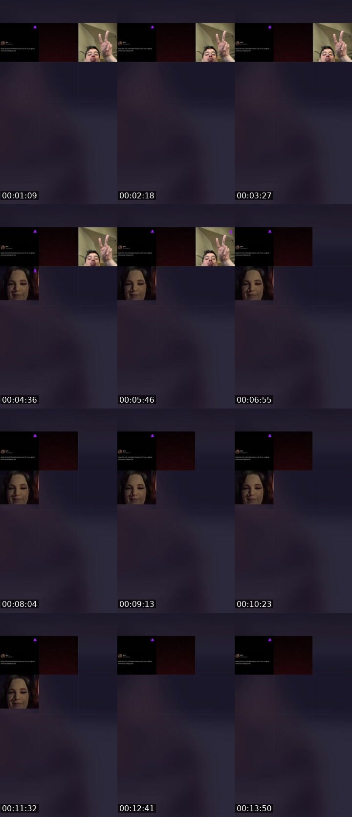 Contact-sheet preview of spicy🥵's Liveme recording