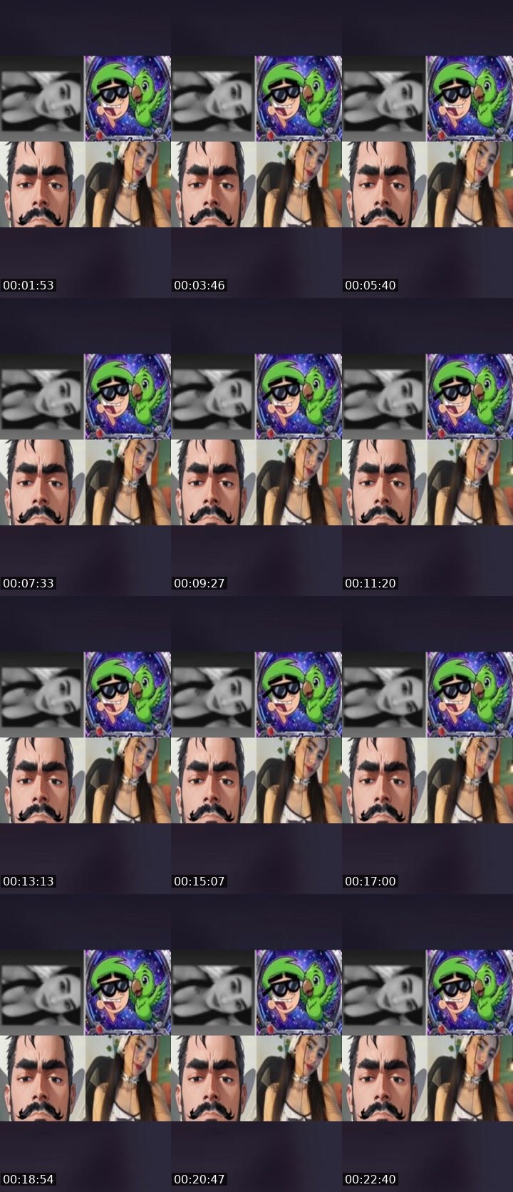 Contact-sheet preview of 🌐 🎀 ναηєє 🎀's Liveme recording