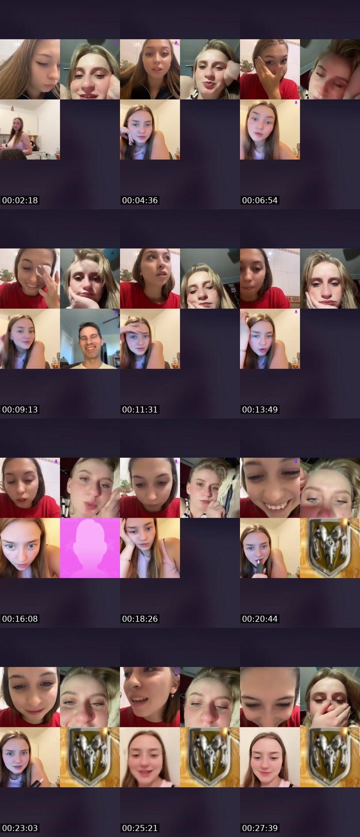 Contact-sheet preview of _🇧🇪Rapunzel🇺🇦's Liveme recording