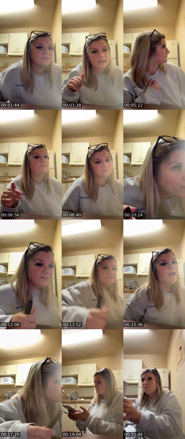 Contact-sheet preview of Breannam's Liveme recording