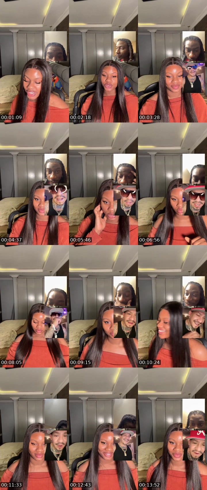 Contact-sheet preview of Kammalita's Liveme recording