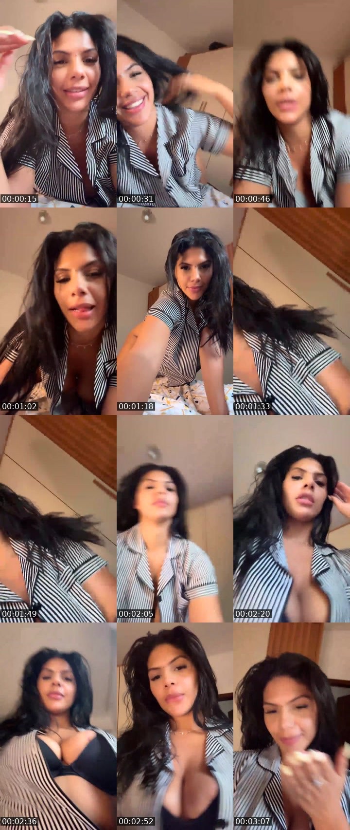 Contact-sheet preview of Bella🌊👄's Liveme recording