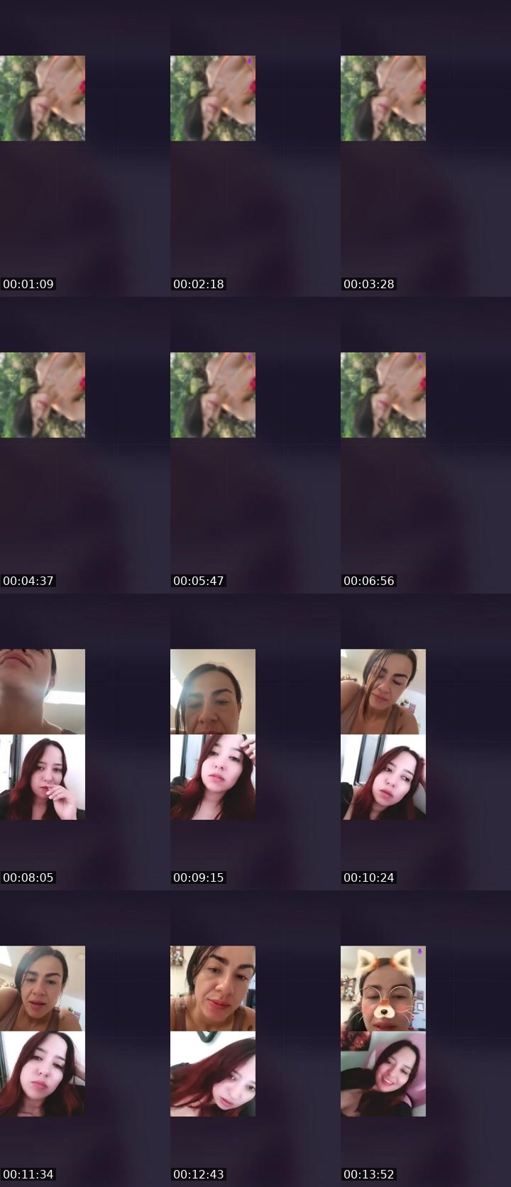 Contact-sheet preview of 👑𝓐𝓷𝓰𝔂 1🍺𝓙💋's Liveme recording