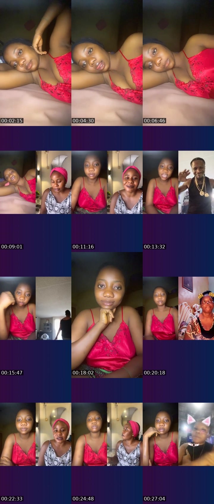 Contact-sheet preview of Cutie-baby's Liveme recording