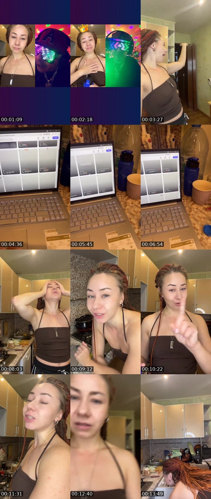Contact-sheet preview of MU$E💎℄'s Liveme recording