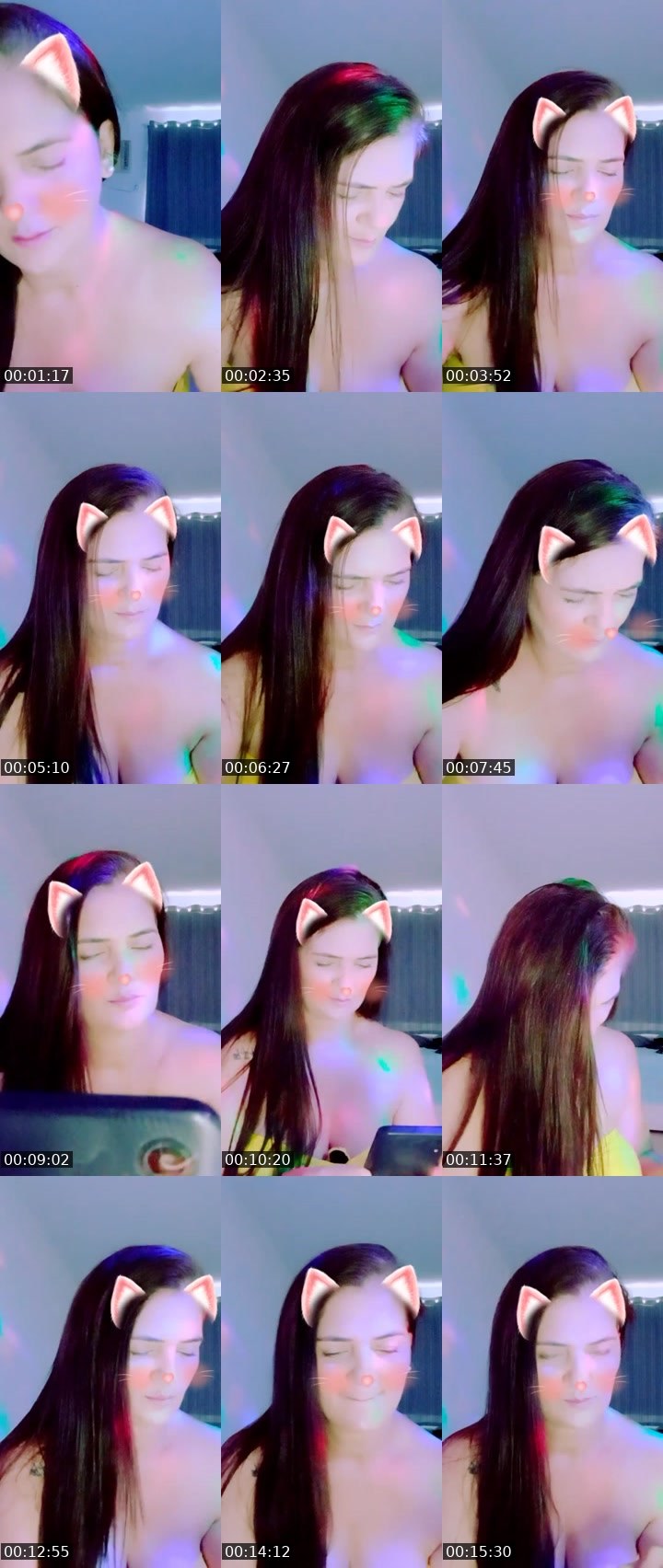 Contact-sheet preview of 🌸P♡LLY's Liveme recording