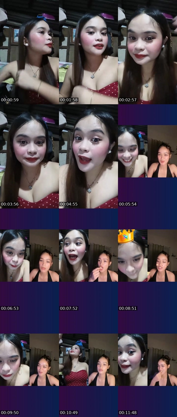 Contact-sheet preview of ♛ ₚₕ Ash🌟🐦's Liveme recording