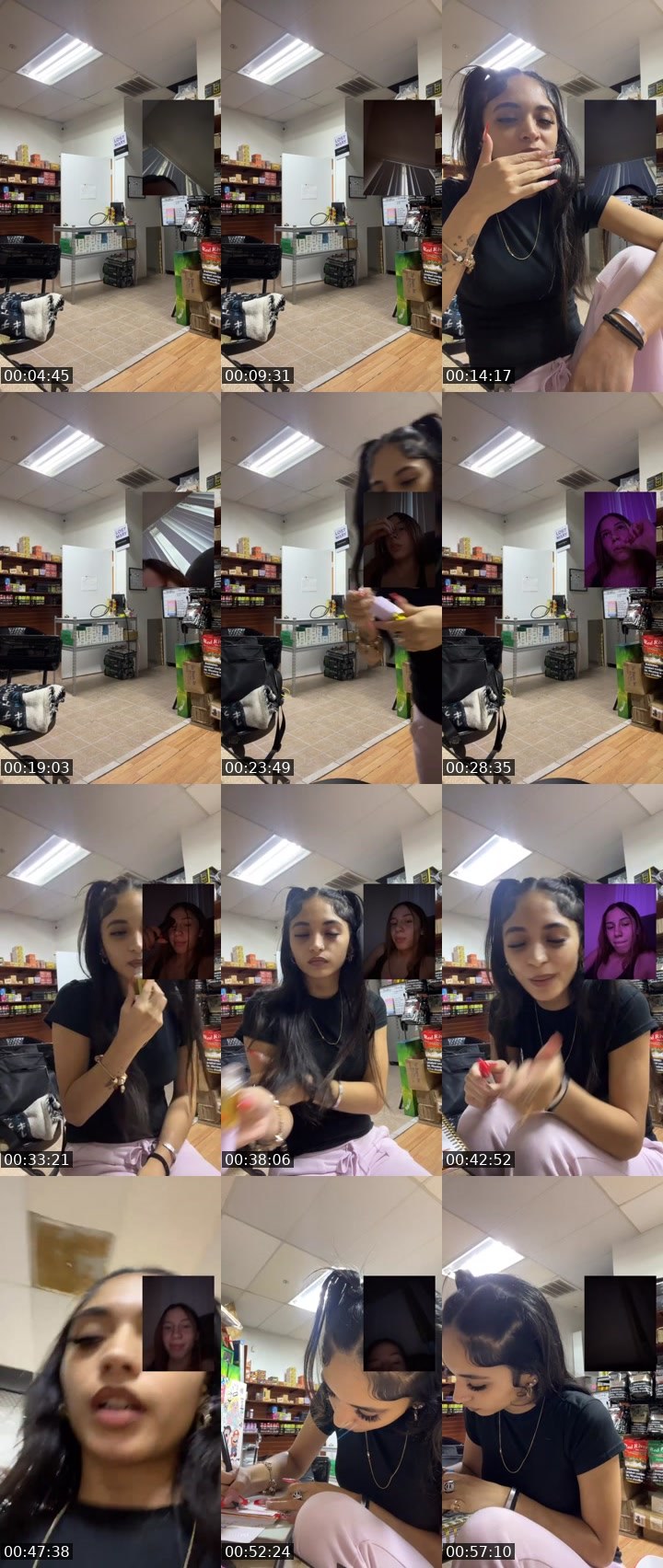Contact-sheet preview of BEBAA's Liveme recording