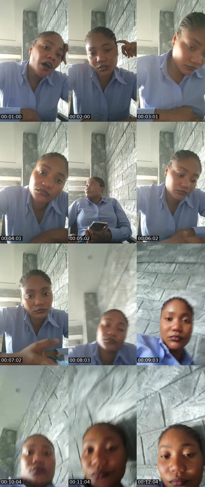 Contact-sheet preview of pretty me ❤️🤩's Liveme recording
