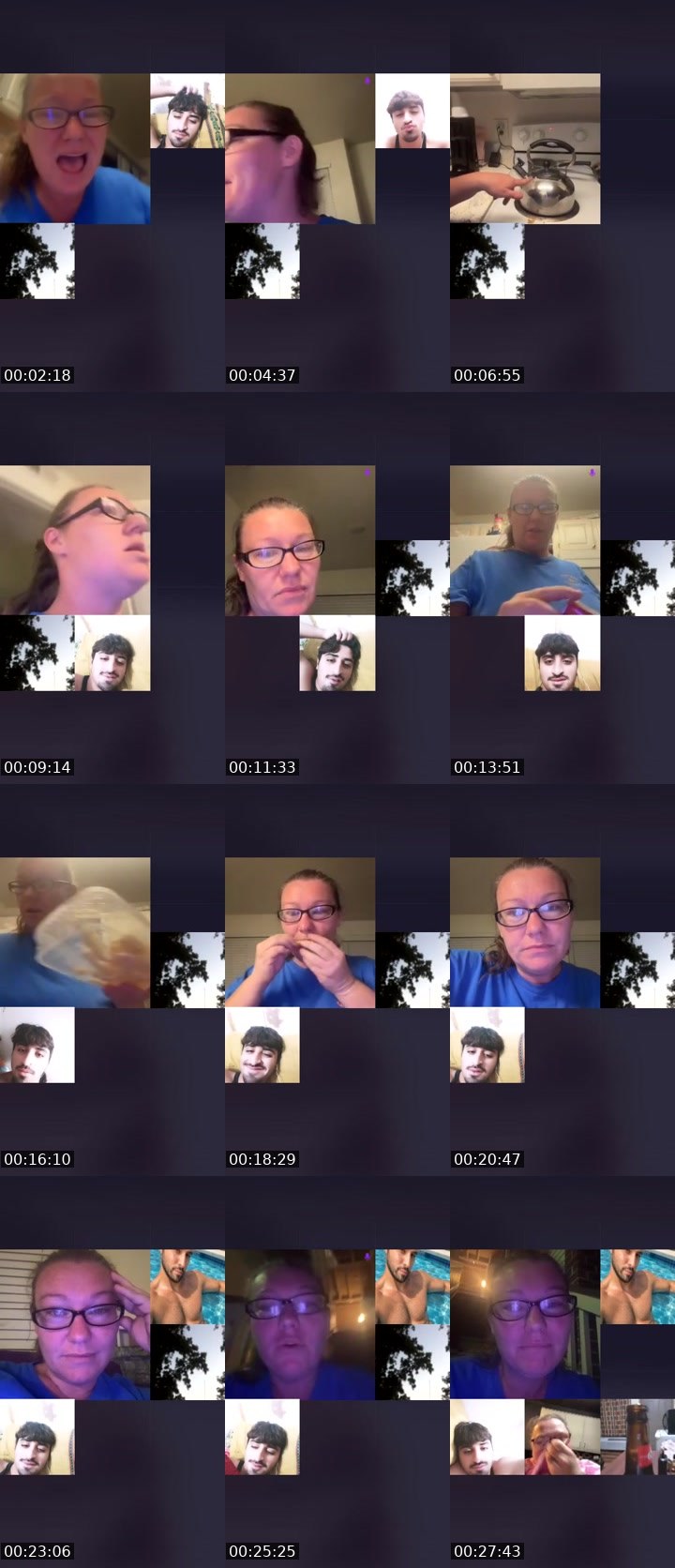 Contact-sheet preview of AmberSmith91's Liveme recording