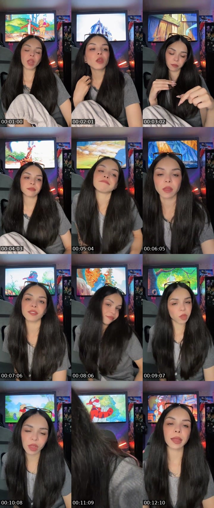 Contact-sheet preview of KIRA💘's Liveme recording