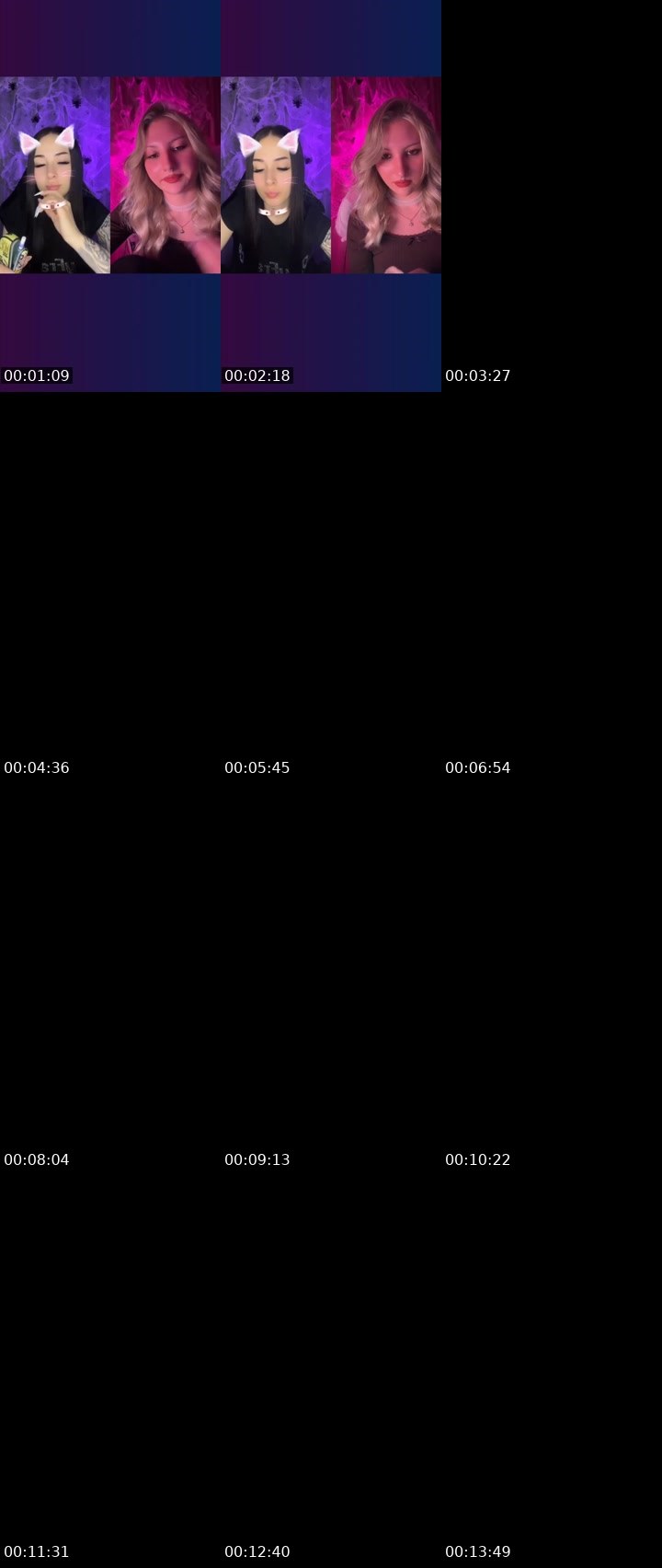 Contact-sheet preview of ⚡️ 𝐕𝐋𝐀𝐒𝐘𝐀 ⚡️'s Liveme recording