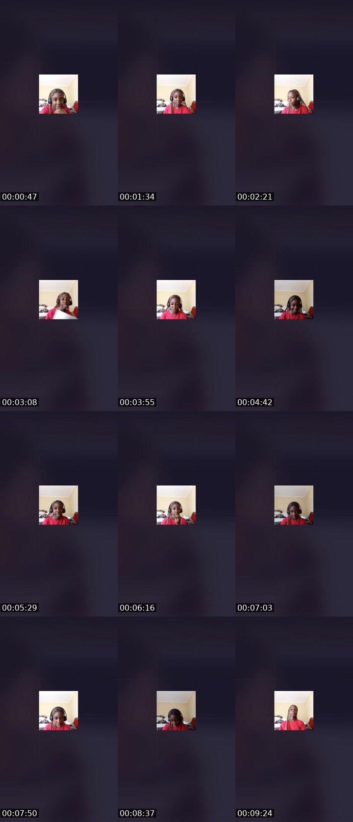 Contact-sheet preview of Taylor-186351213's Liveme recording