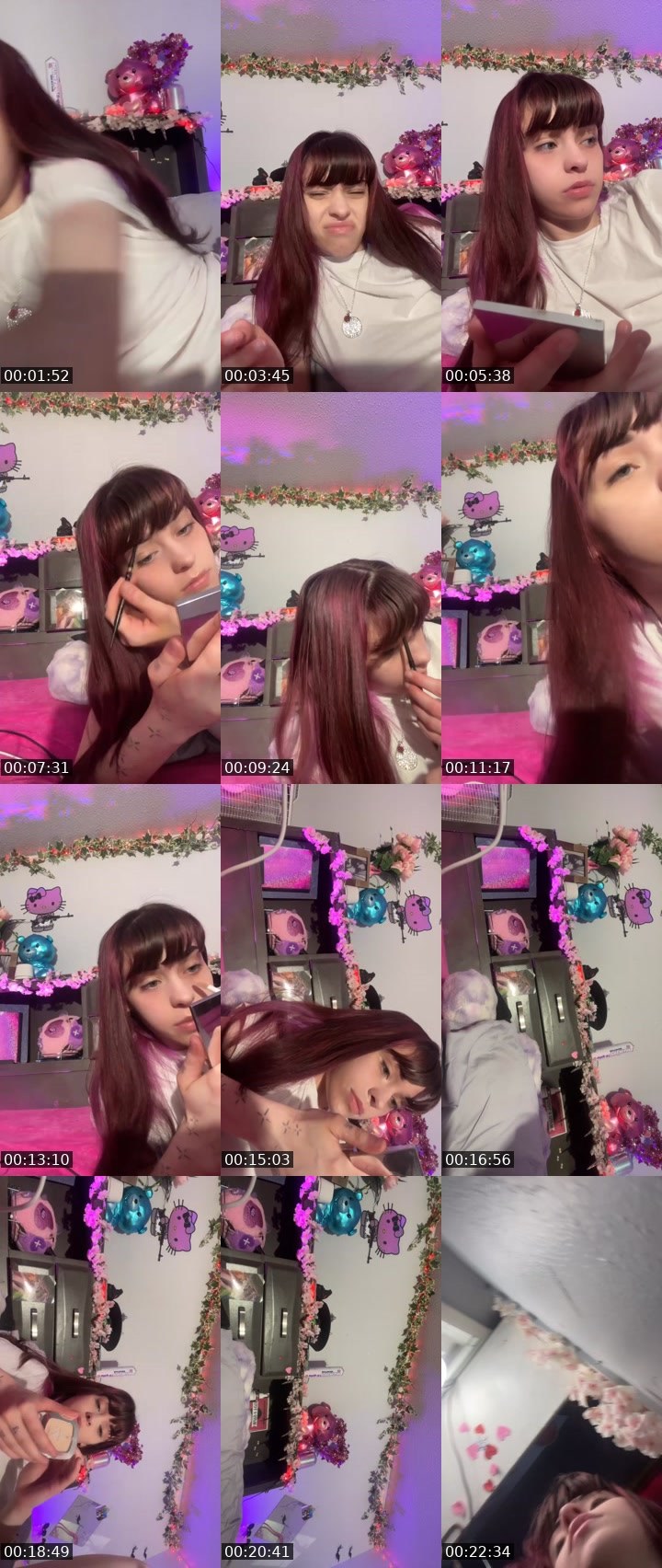 Contact-sheet preview of 𝕄𝕒𝕞𝕚𝕟𝕒𝕕𝕪𝕒♊︎'s Liveme recording