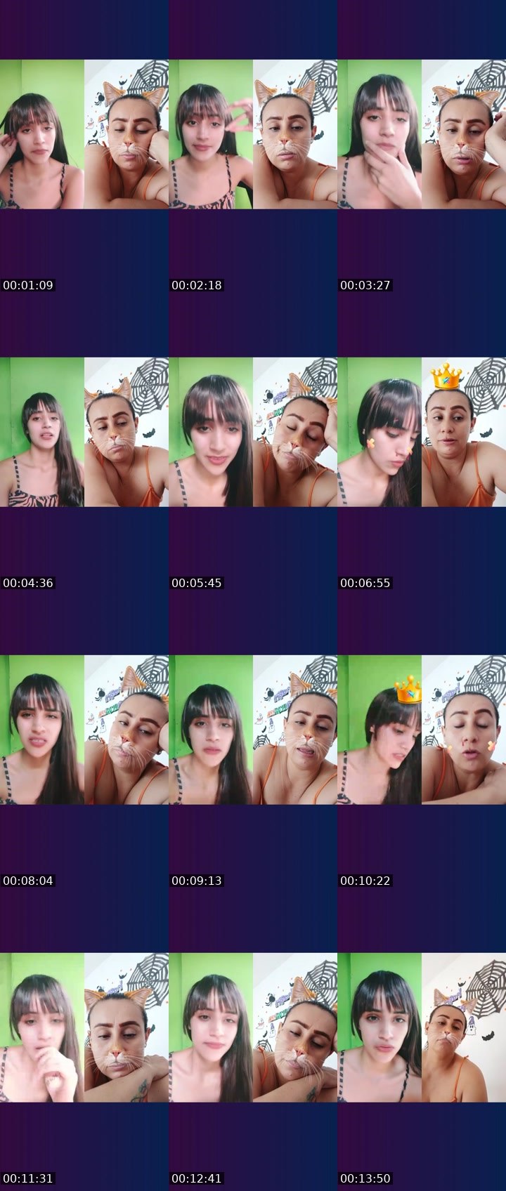 Contact-sheet preview of 🫧🌪️Ashley.P 🔥's Liveme recording