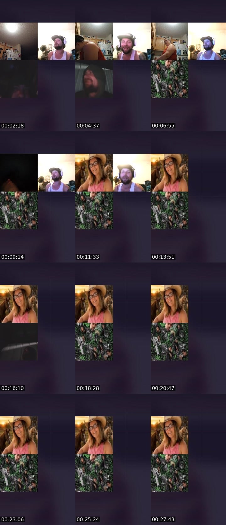 Contact-sheet preview of 🐍LIL_KIMMY🍋♣'s Liveme recording
