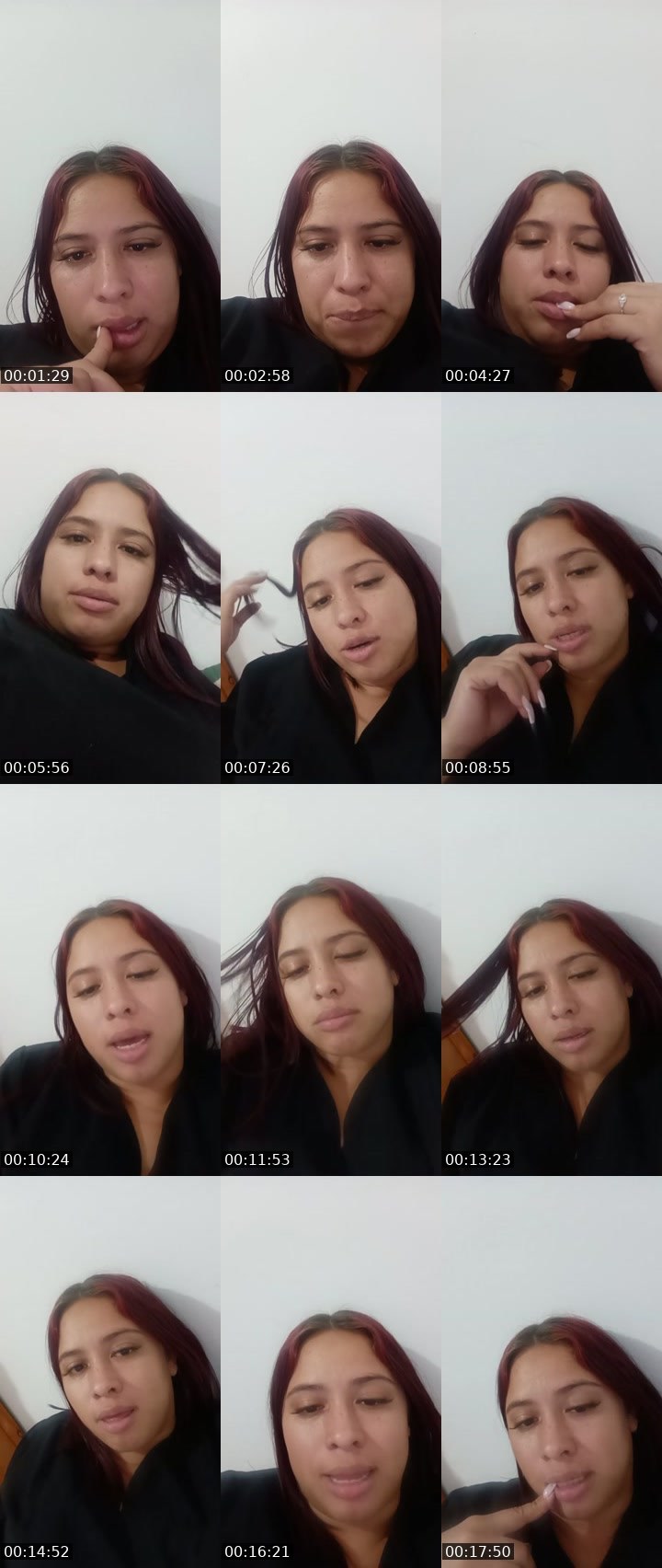 Contact-sheet preview of yisell's Liveme recording