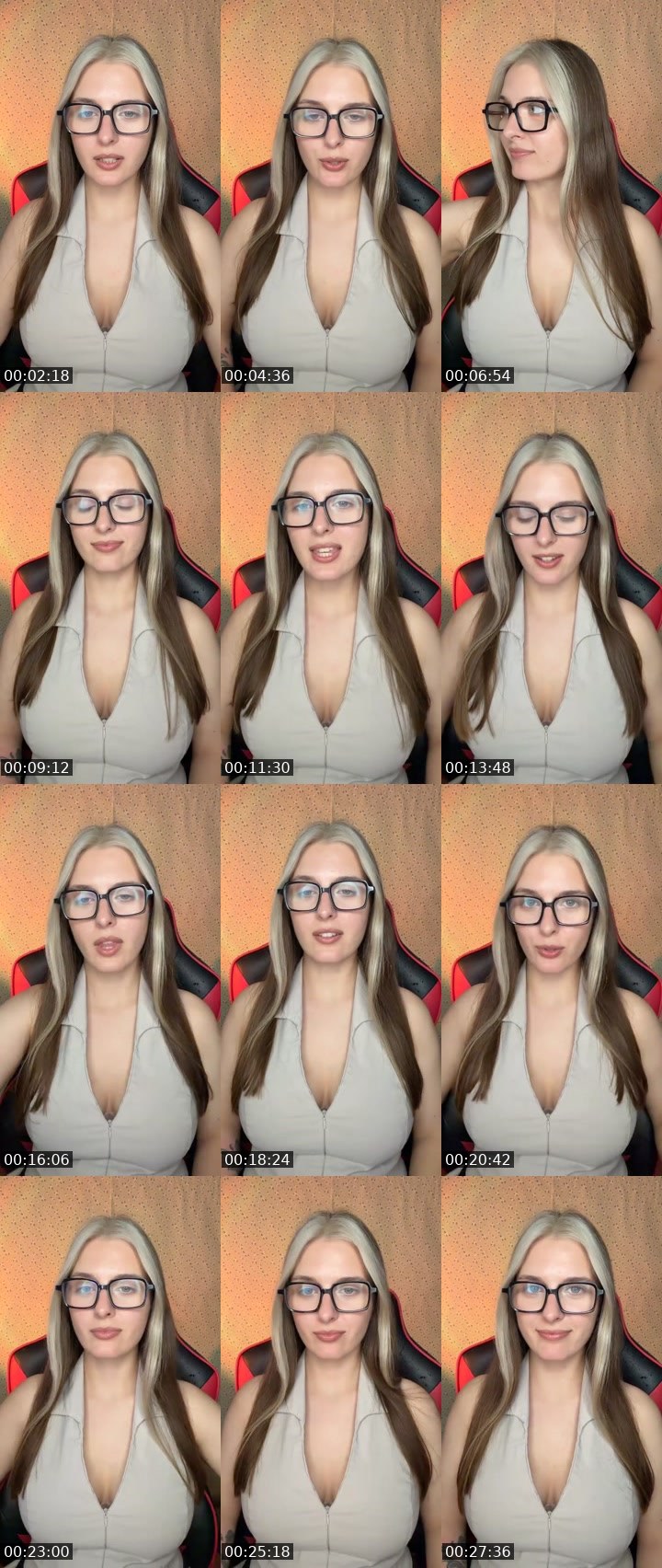 Contact-sheet preview of Yana🤓's Liveme recording