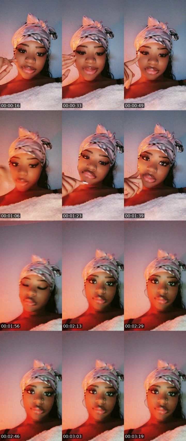 Contact-sheet preview of Stronger-260510383's Liveme recording