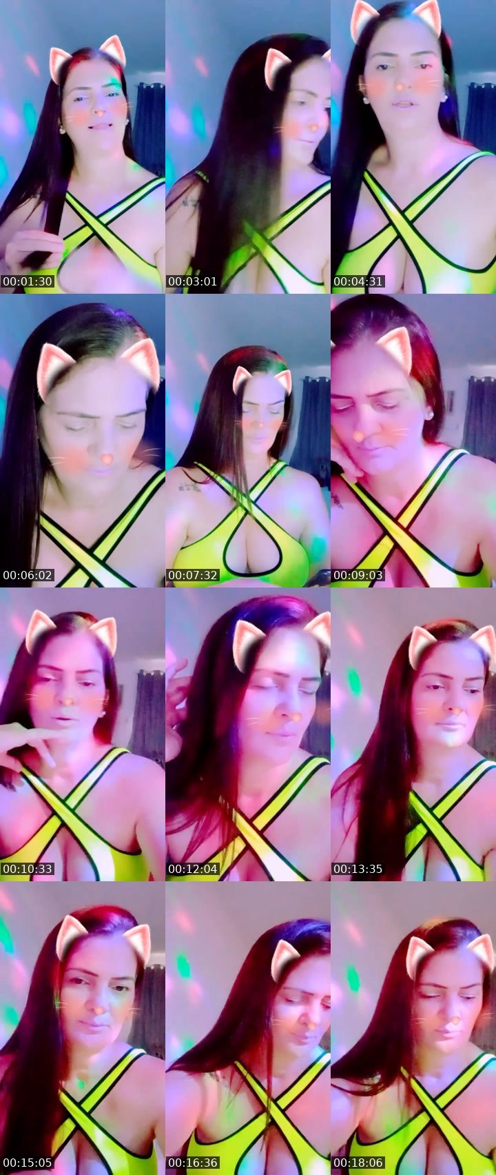 Contact-sheet preview of 🌸P♡LLY's Liveme recording