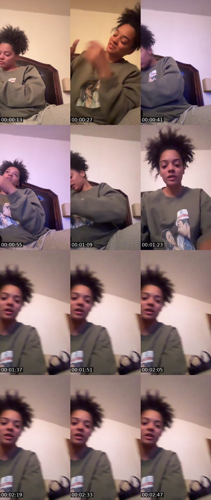Contact-sheet preview of Blameobject's Liveme recording