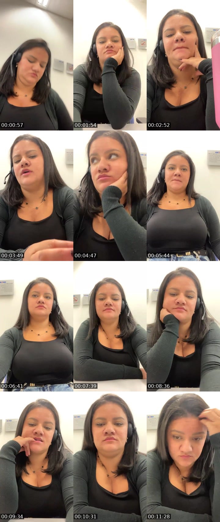 Contact-sheet preview of Lady 🍒✨'s Liveme recording