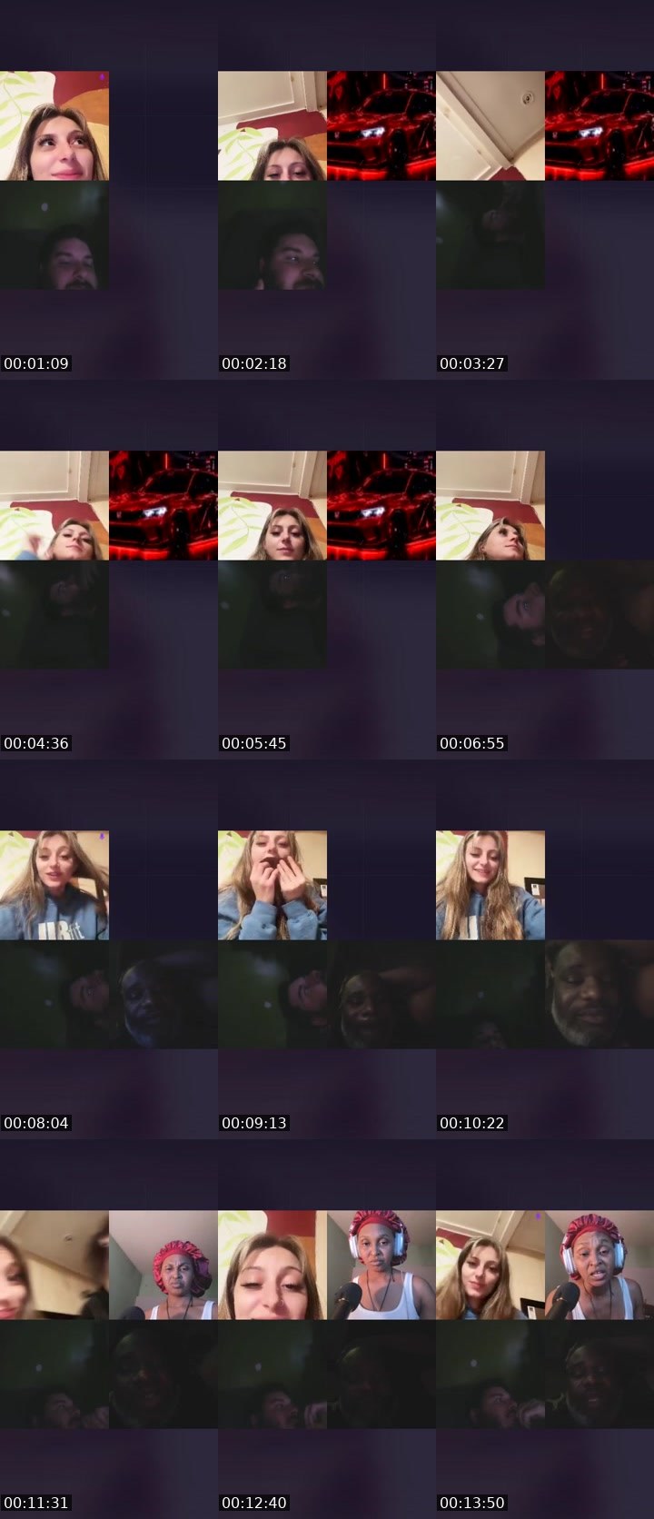 Contact-sheet preview of 𝘬​ᥴ ꪖ​ꪀ​ꪀ🔆's Liveme recording