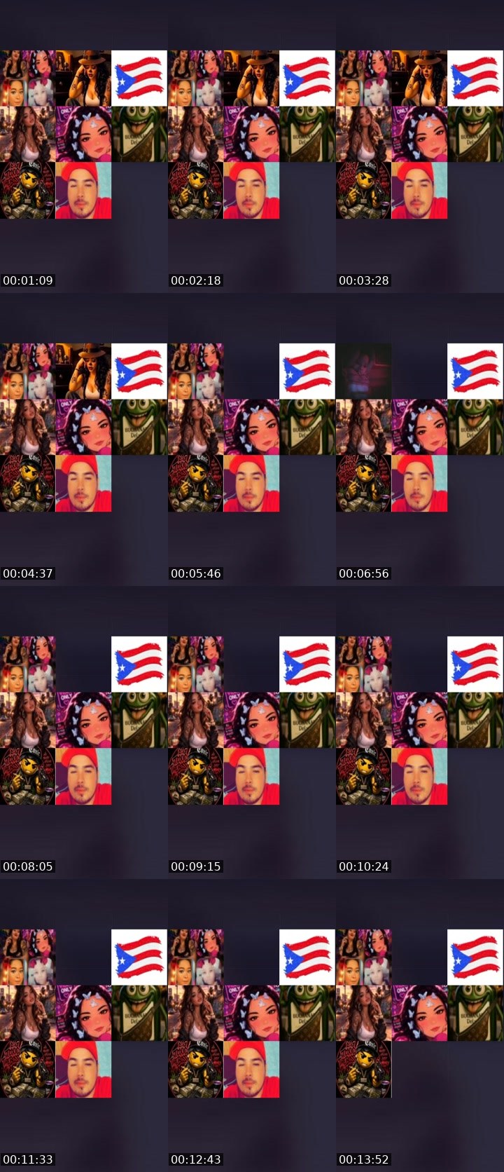 Contact-sheet preview of ℱ𝓻𝓸ℊ𝓰𝔂's Liveme recording