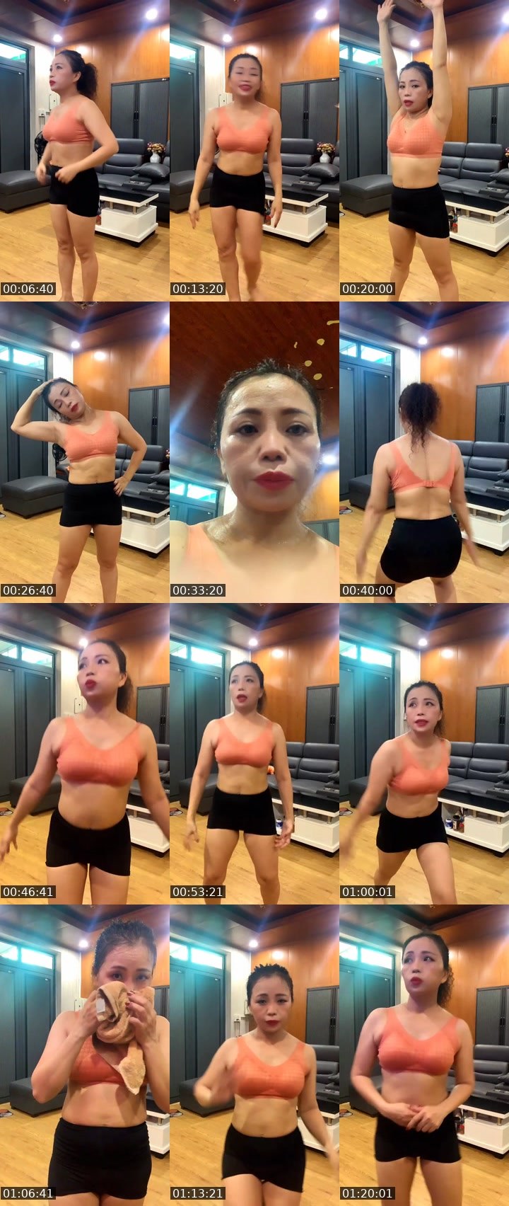 Contact-sheet preview of Kimkim👀's Liveme recording