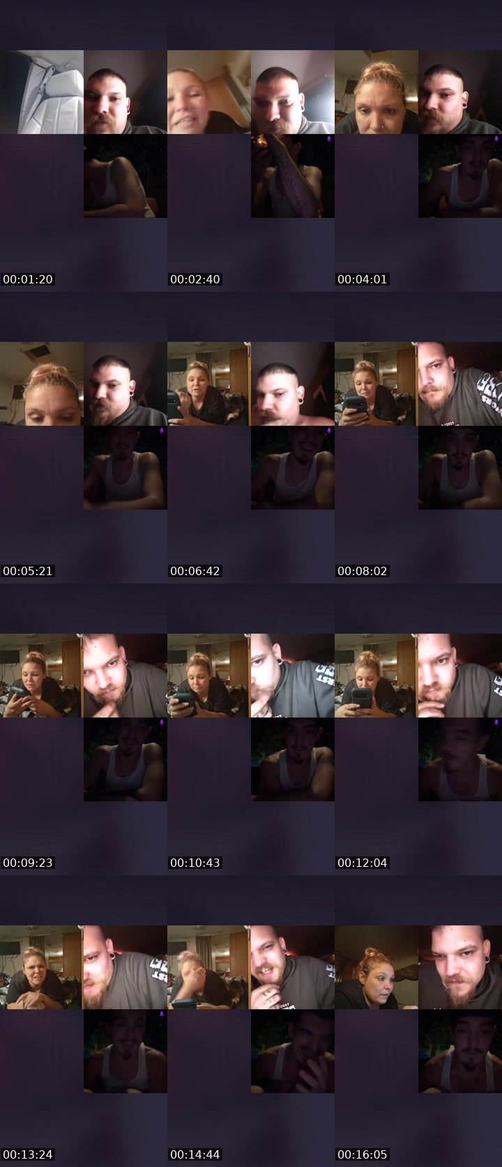 Contact-sheet preview of B♡$$B!sh💯's Liveme recording