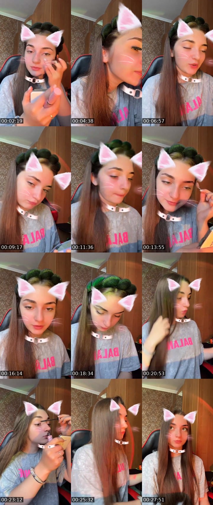 Contact-sheet preview of 𝐃𝐈𝐀𝐍𝐒𝐈𝐒 🐈‍⬛'s Liveme recording
