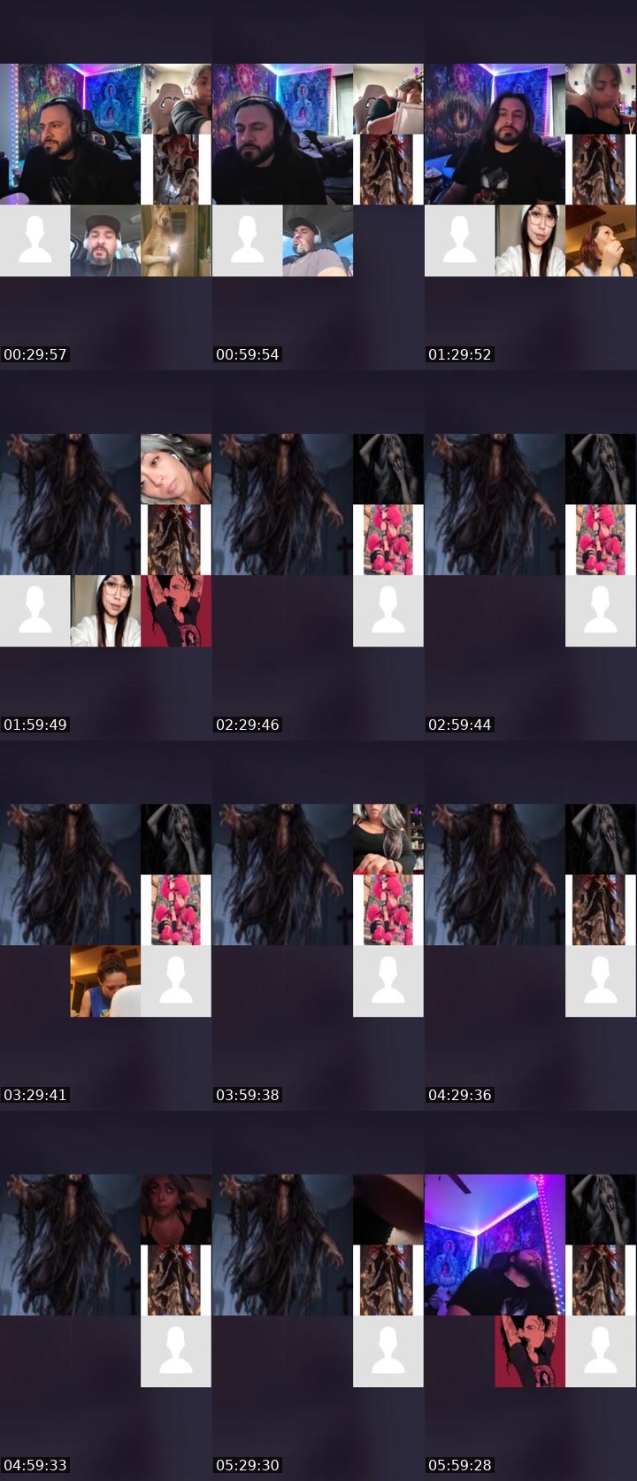 Contact-sheet preview of 𝕃ucas 𝕊corpio's Liveme recording