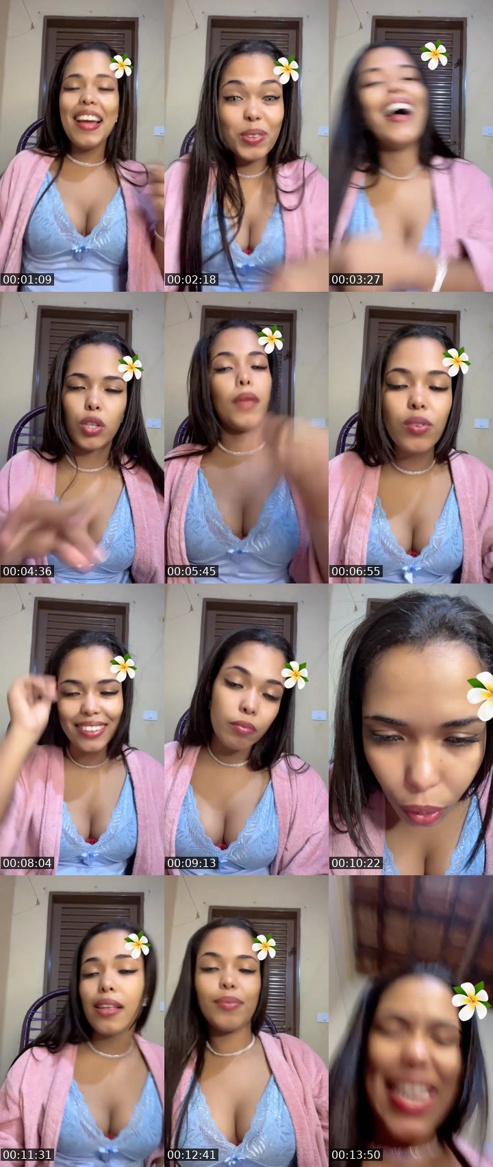 Contact-sheet preview of ✨👑 ⌲ Bibi🔥's Liveme recording
