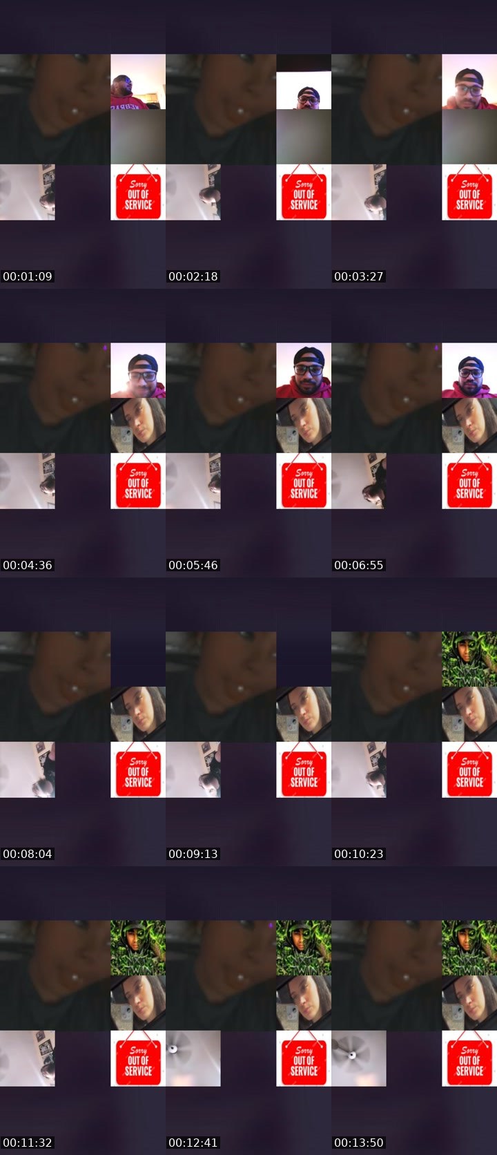 Contact-sheet preview of 🩵🌎SNACKERZZ🤍's Liveme recording