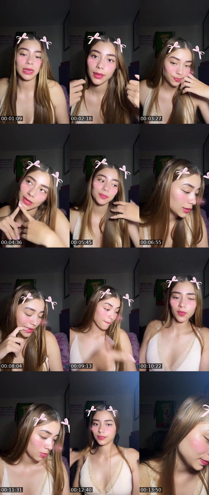Contact-sheet preview of 🦋💫45k Mitsuha's Liveme recording